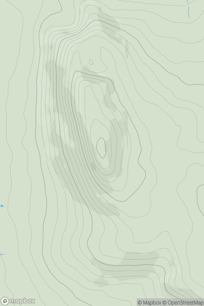 Thumbnail image for Y Foel [Llandudno to Wrexham] showing contour plot for surrounding peak